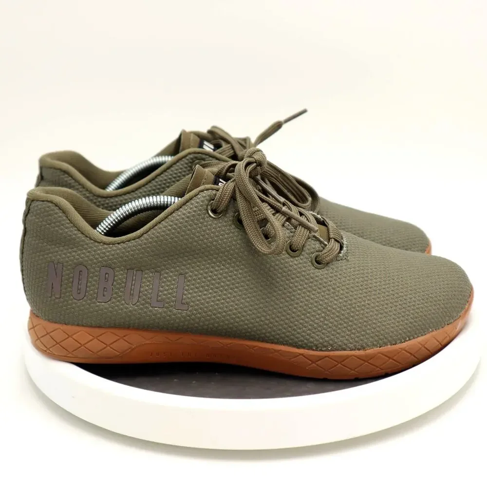 Nobull Outwork Edge Army Green Shoes Womens Size 9.5 Mens 8 Lace Up Athletic